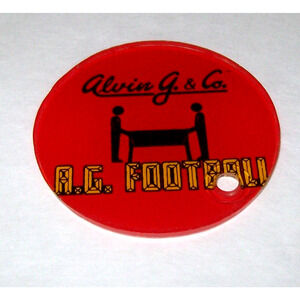 AG Football Pinball Machine Plastic Keychain Original Vintage Game Promo 1991